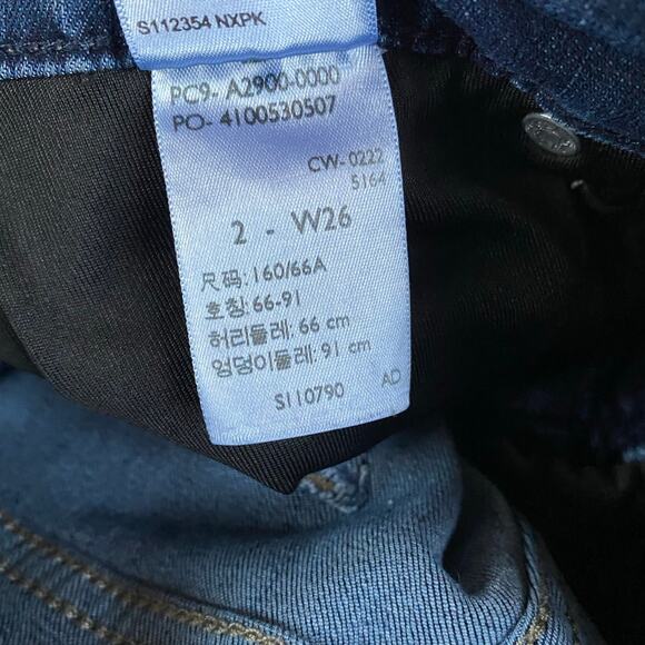 Levi's Strauss Signature Shaping High-Rise Straight Jeans - 26 X 30 - Excellent - Picture 12 of 16